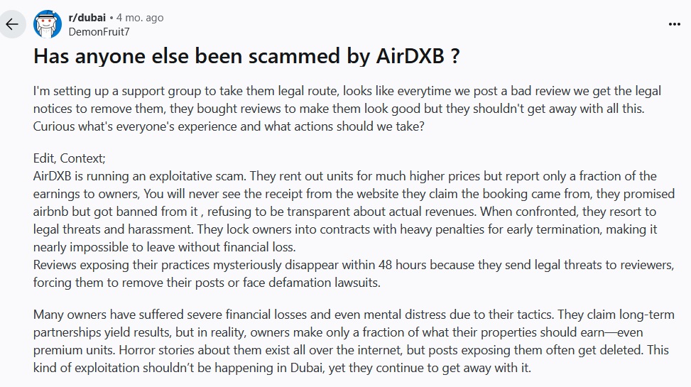 AirDxb Rental Review 1